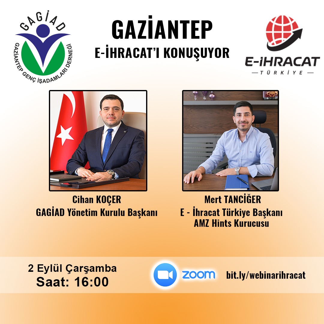''GAZİANTEP E-İHRACAT'I KONUŞUYOR'' KONULU WEBİNAR TOPLANTISI